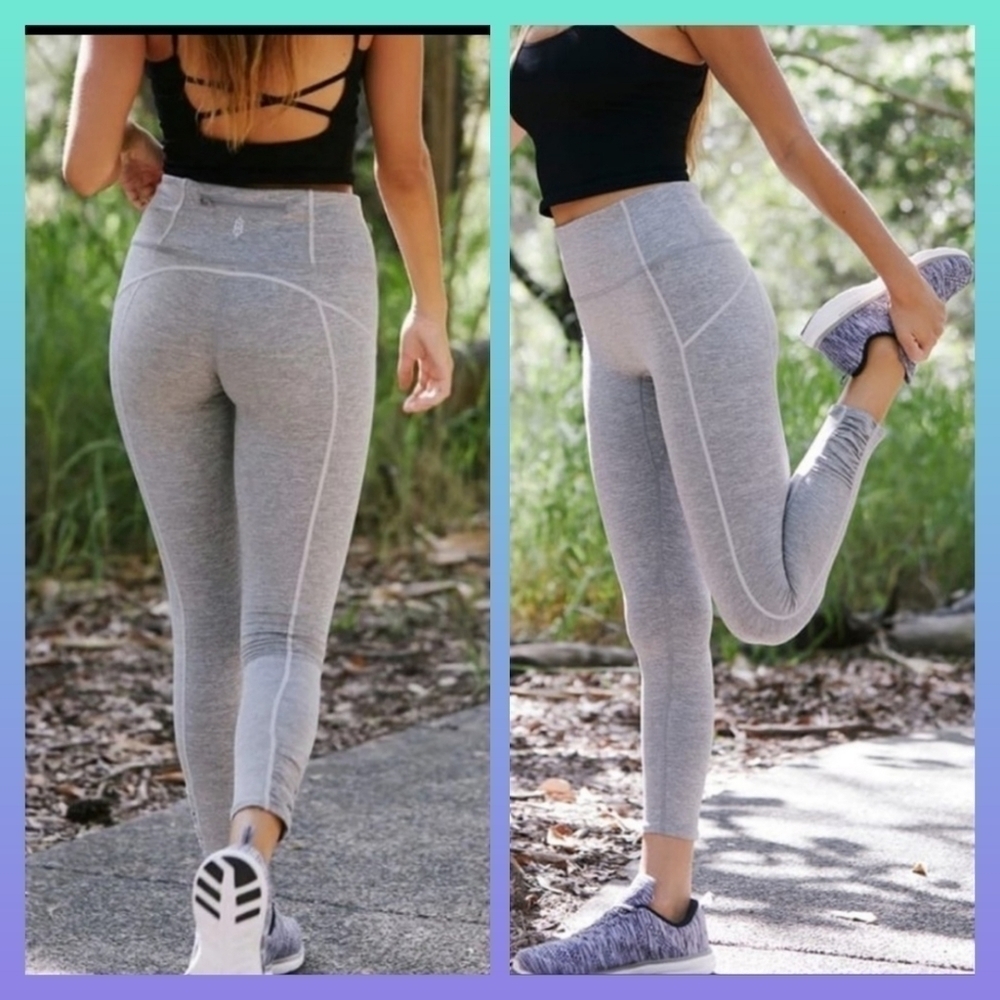 Free People You're a Peach Leggings in Heather Grey-M/L